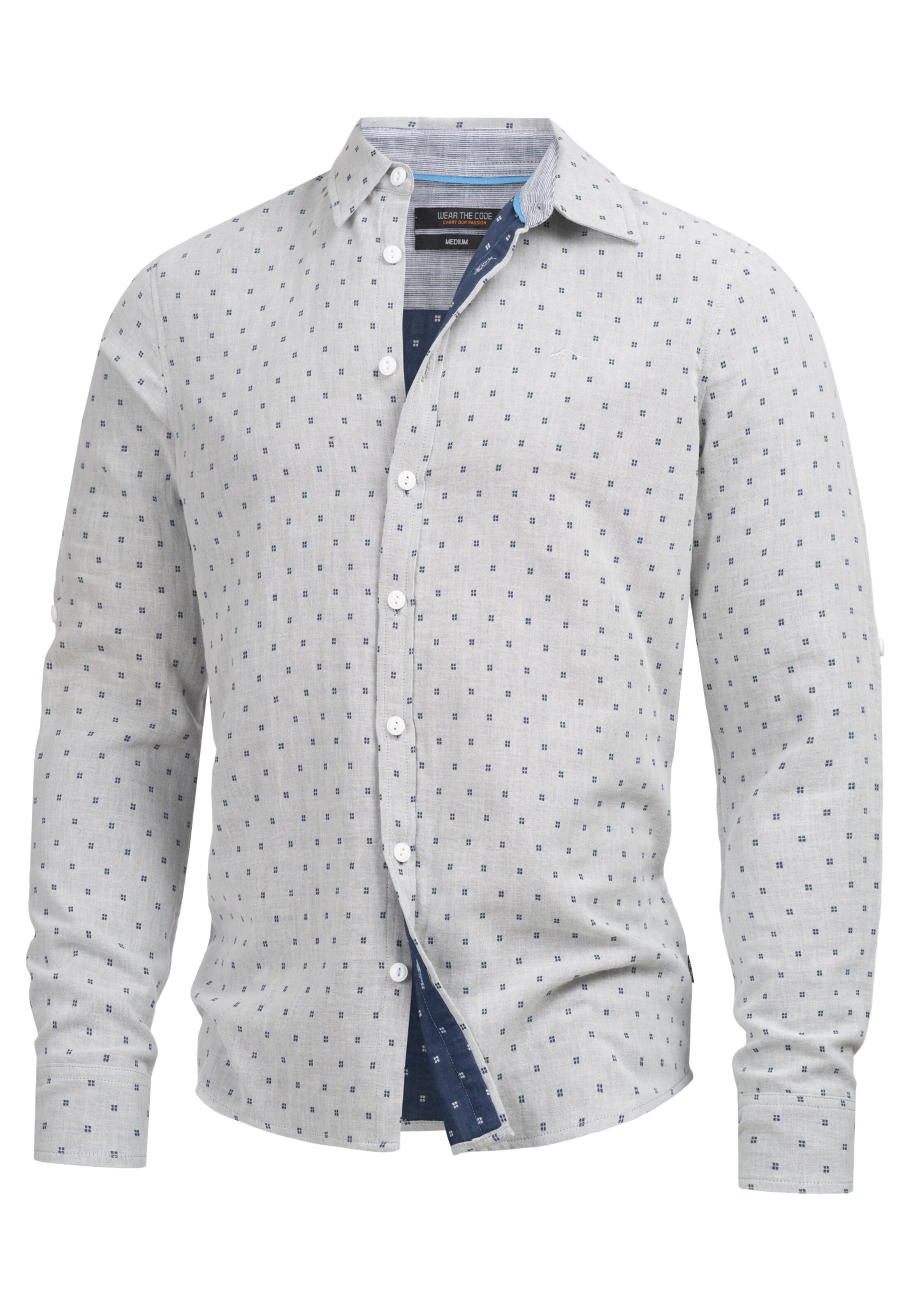 INDICODE JEANS Button Up Shirt ' Joffrey ' in White: front