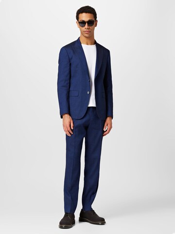 BOSS Regular Suit 'Peak' in Blue