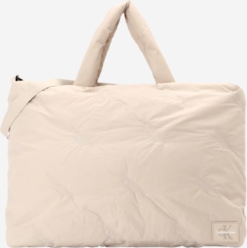 Calvin Klein Jeans Shopper 'PUFFY AOP XL' in Grijs: voorkant