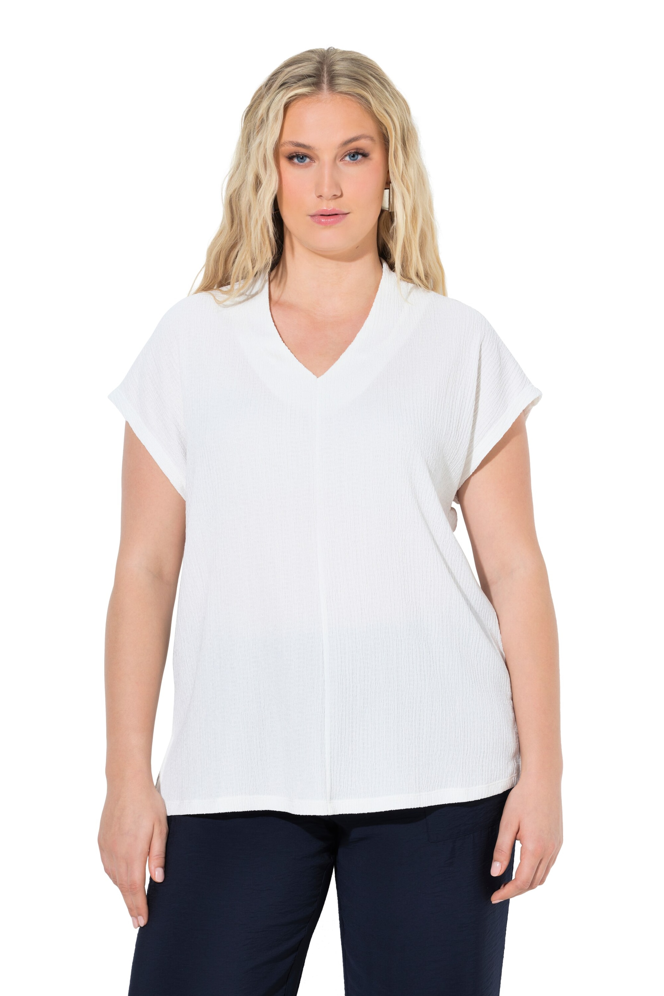 Ulla Popken Shirt in Weiß: Vorderseite