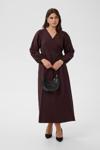 KAFFE CURVE Kleid 'KCruby' in Braun: Vorderseite