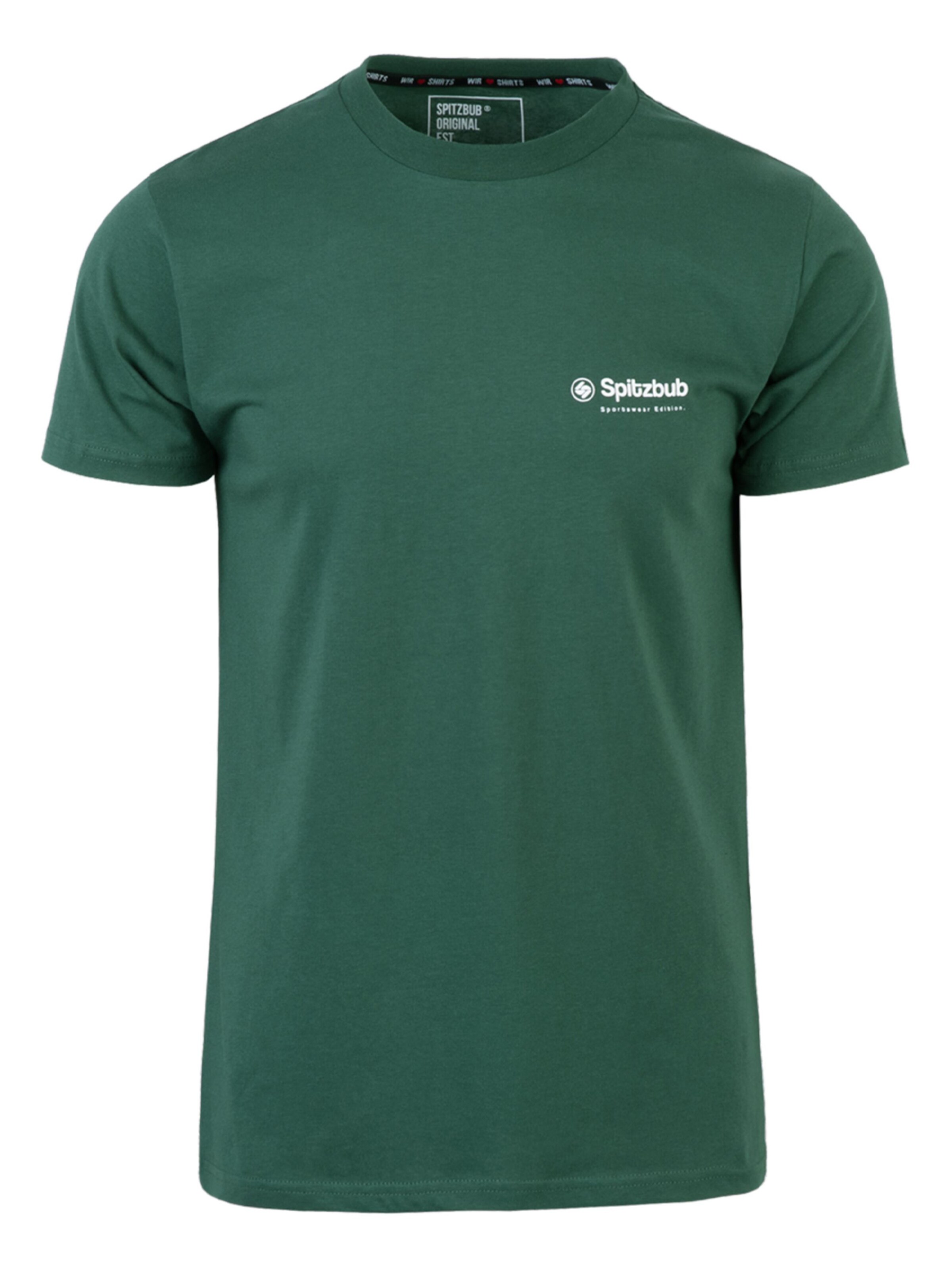 SPITZBUB Shirt ' ludis ' in Grün: Vorderseite