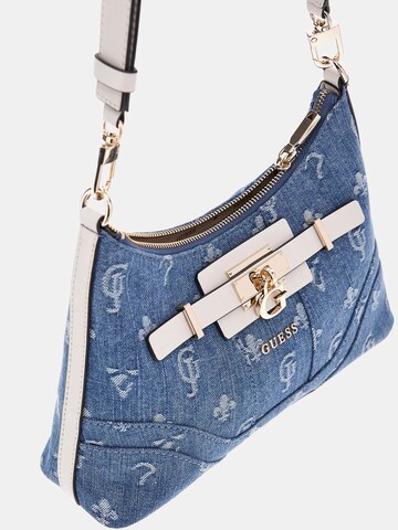 GUESS Schultertasche 'Greyson' in Blau
