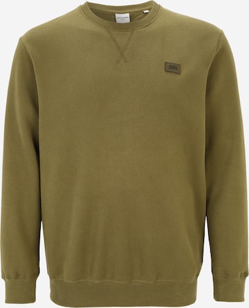 Sweat-shirt Jack & Jones Plus en vert : devant