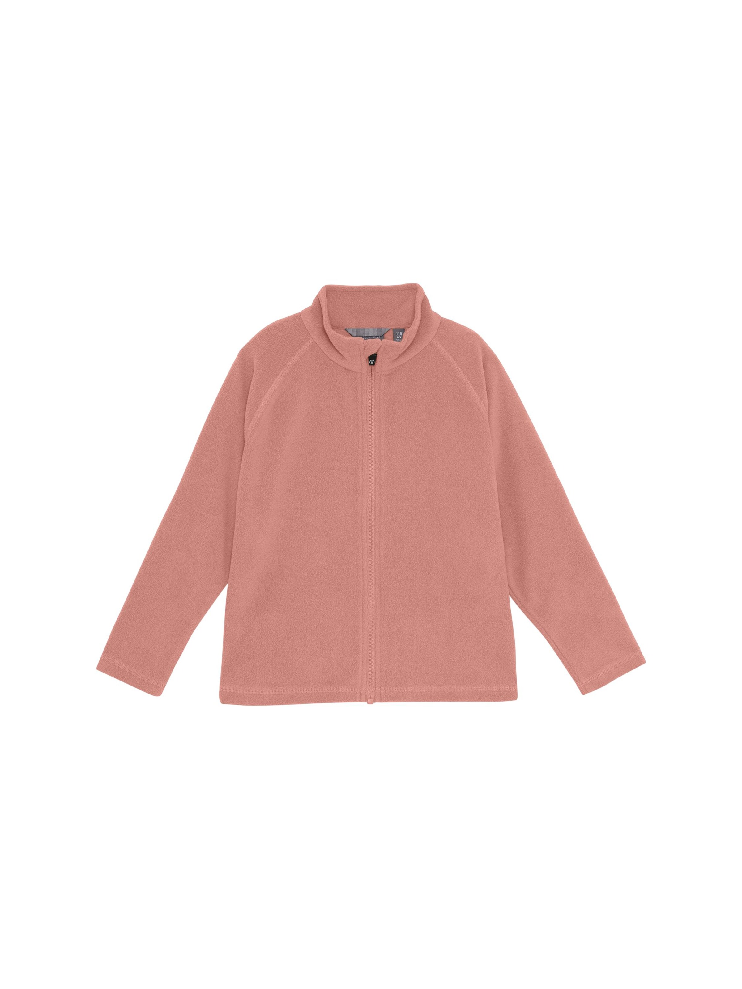 Veste en polaire ' COFleece Jacket ' COLOR KIDS en rose : devant