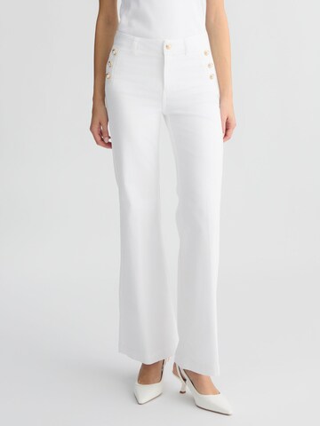 Liu Jo Flared Trousers in White: front