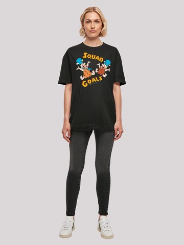 T-shirt oversize 'The Flintstones Squad Goals' F4NT4STIC en noir