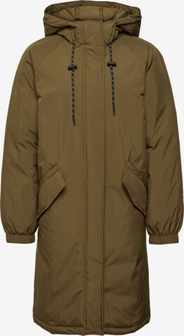 ESPRIT Between-Seasons Coat in Green: front