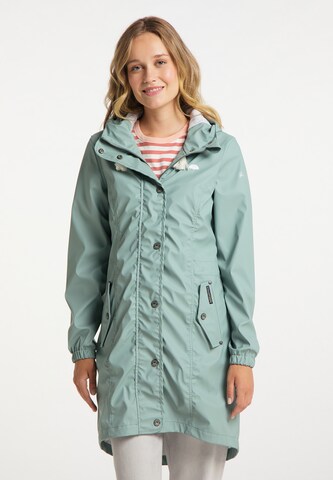 Schmuddelwedda Between-seasons coat in Green: front