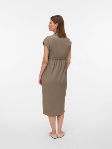 Robe-chemise 'MLNivola' MAMALICIOUS en gris