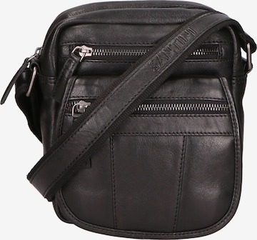 Santini Firenze Umhängetasche in Schwarz: Vorderseite