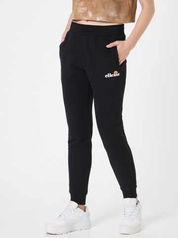 ELLESSE Tapered Trousers 'Hallouli' in Black: front
