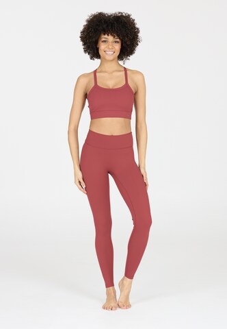Athlecia Low support Sport bh 'Bloom V2' in Rood