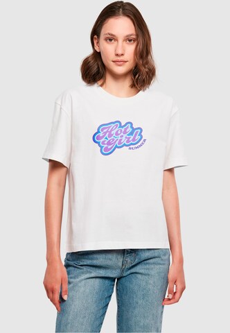 Mister Tee T-Shirt 'Hot Girl Summer' in Weiß: Vorderseite