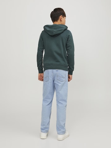 Jack & Jones Junior Zip-Up Hoodie 'Lakewood' in Green