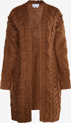 Cardigan usha WHITE LABEL en marron : devant