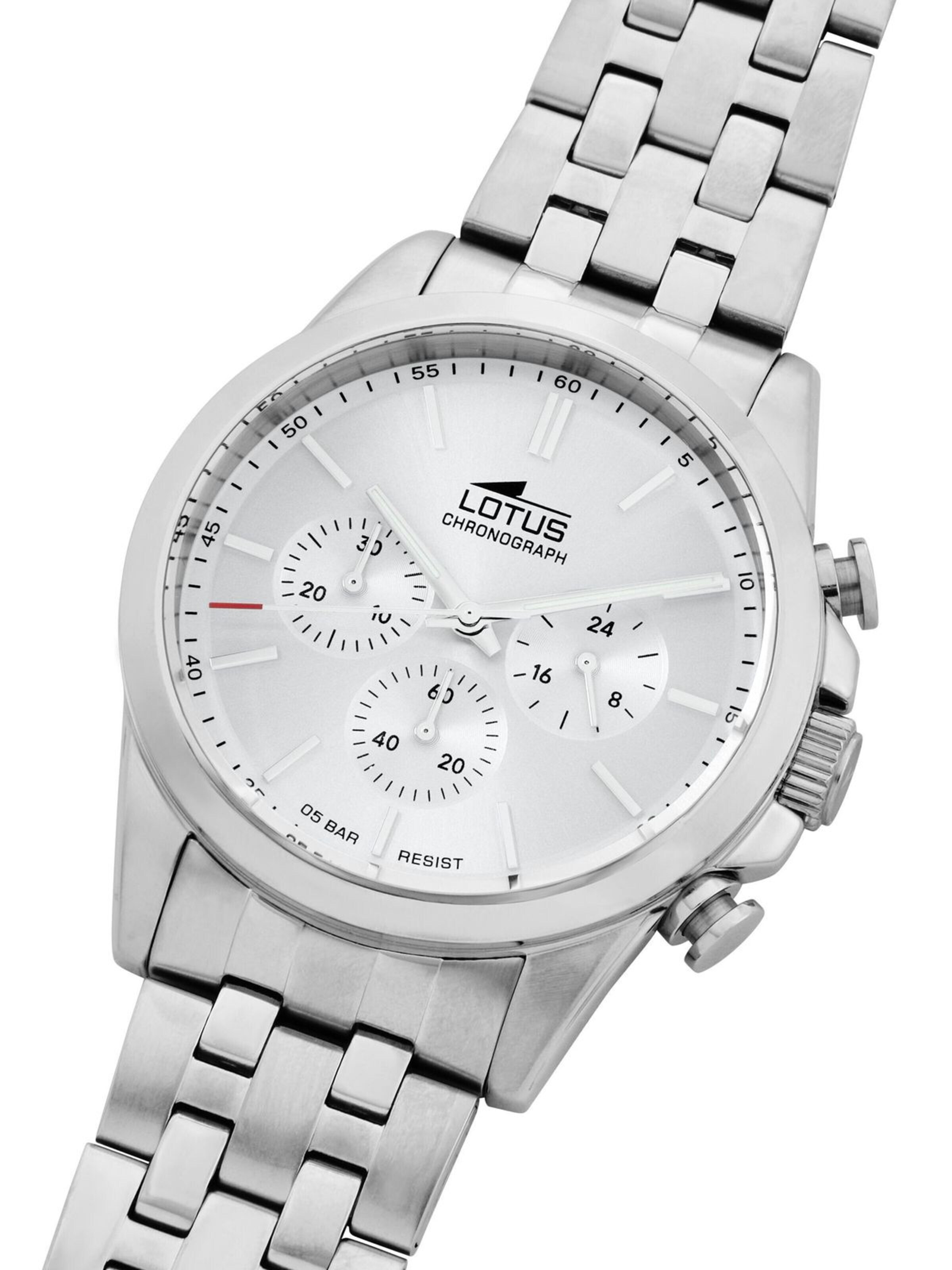 Lotus Analog Watch 'Chronograph Chrono' in Silver