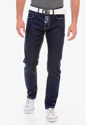 CIPO & BAXX Regular Jeans in Blauw: voorkant