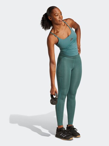 ADIDAS PERFORMANCE Sporttop 'OPTIME' in Groen: voorkant