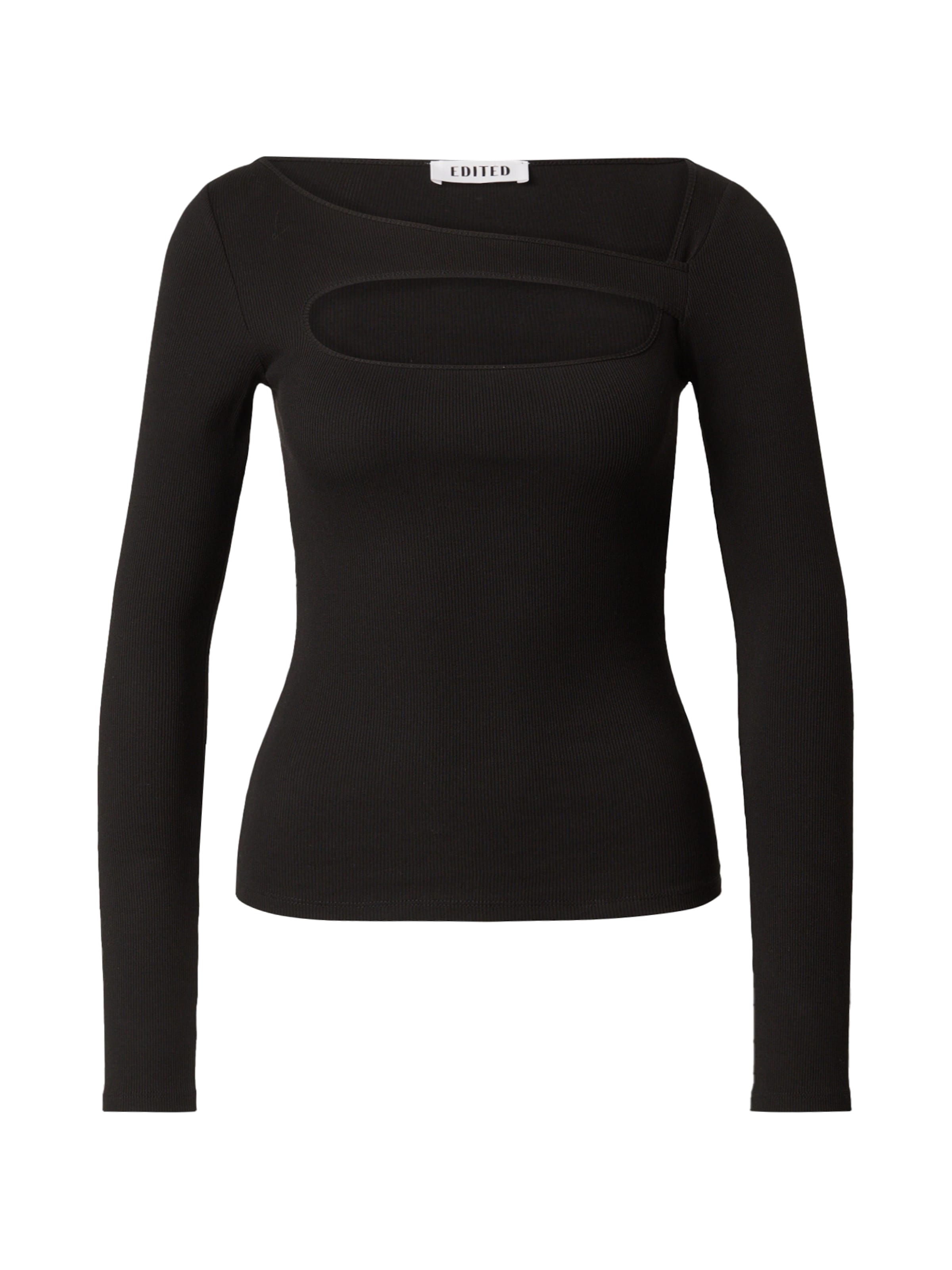 EDITED Shirt 'Idalina' in Black: front