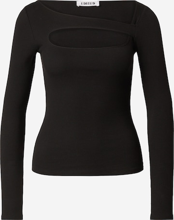 T-shirt 'Idalina' EDITED en noir : devant