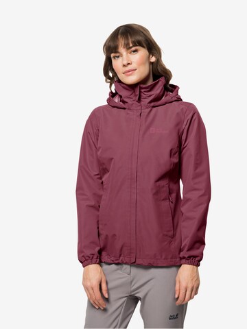 JACK WOLFSKIN Outdoorjacke 'Stormy Point' in Rot: predná strana