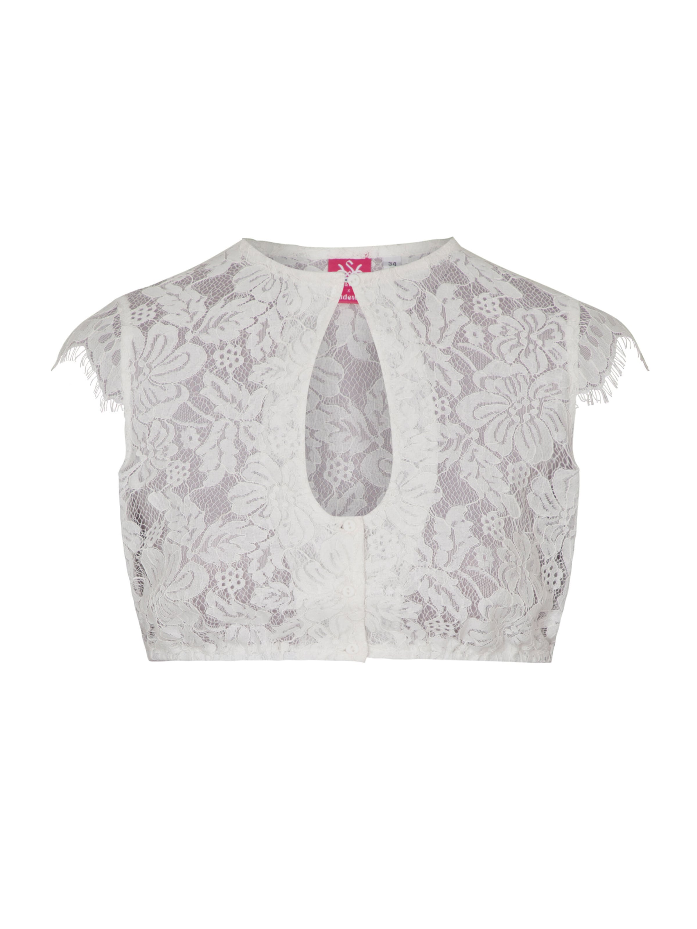 SPIETH & WENSKY Klederdracht blouse in Wit: voorkant