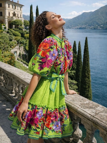 JIORO Dress 'ACID' in Green