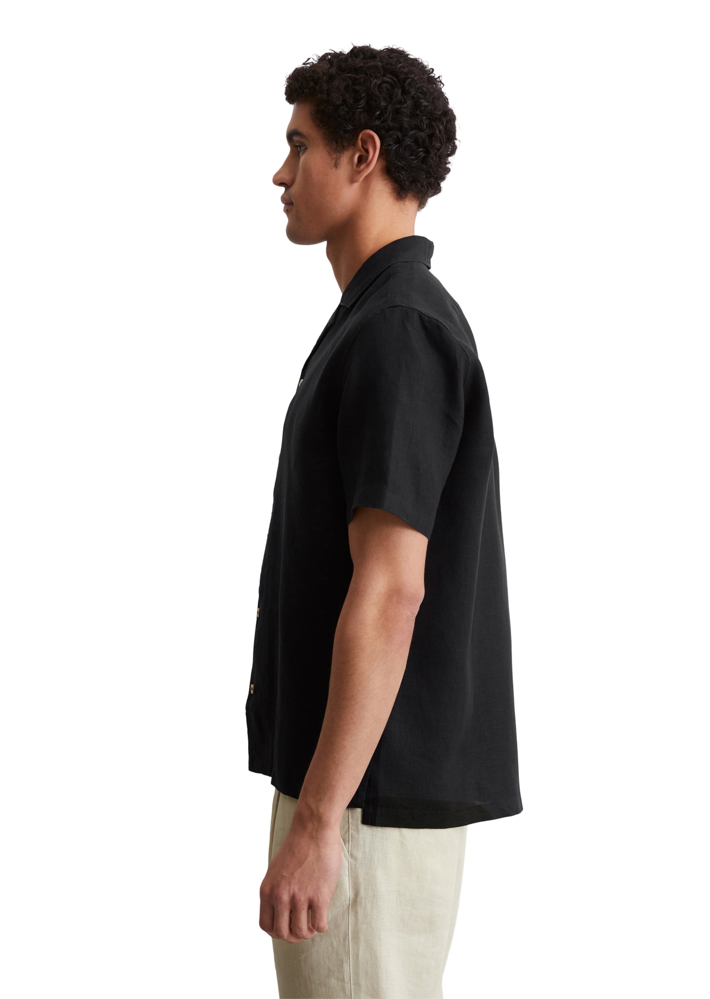 Marc O'Polo Regular Fit Hemd in Schwarz