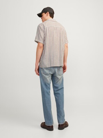 JACK & JONES Comfort Fit Hemd 'Jornoto' in Orange