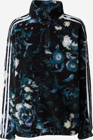 ADIDAS ORIGINALS Πουλόβερ 'Allover Print Flower Fleece' σε μαύρο: μπροστά