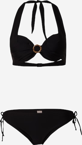 LingaDore T-shirt Bikini in Black: front