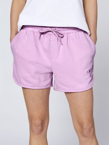 CHIEMSEE Regular Pants in Purple