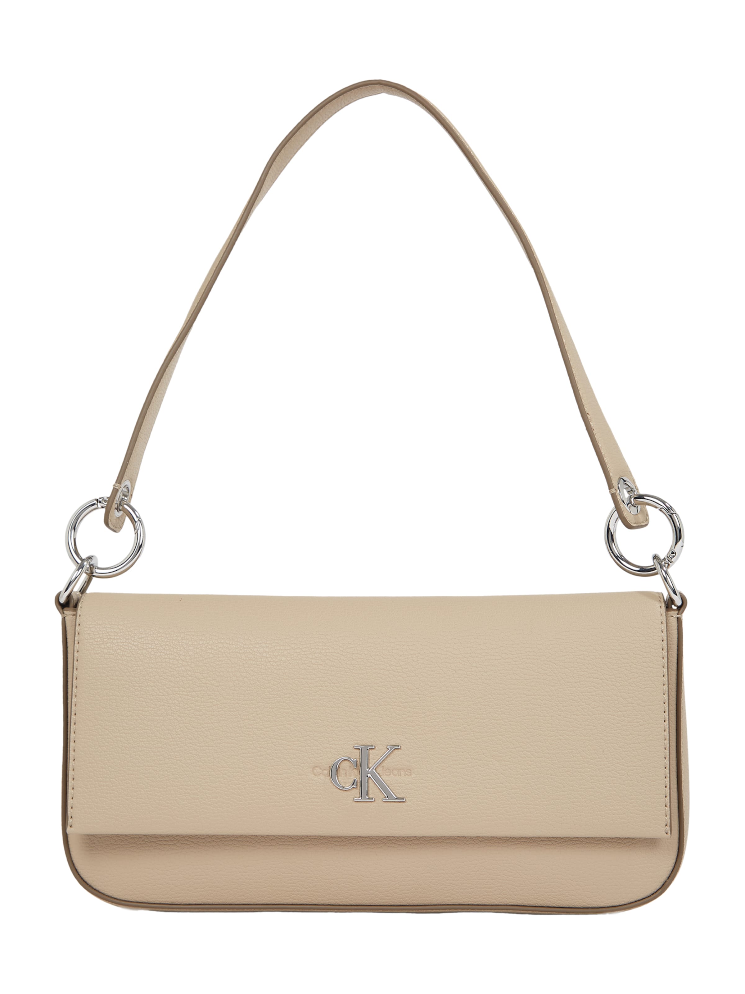 Calvin Klein Jeans Shoulder Bag in Beige: front