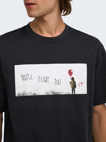 Only & Sons - Camiseta 'ONSHALLOWEEN' en negro