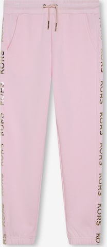 Michael Kors Kids Tapered Broek in Roze: voorkant