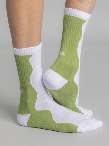 Dirts Socks 'Wave Socks' in Green