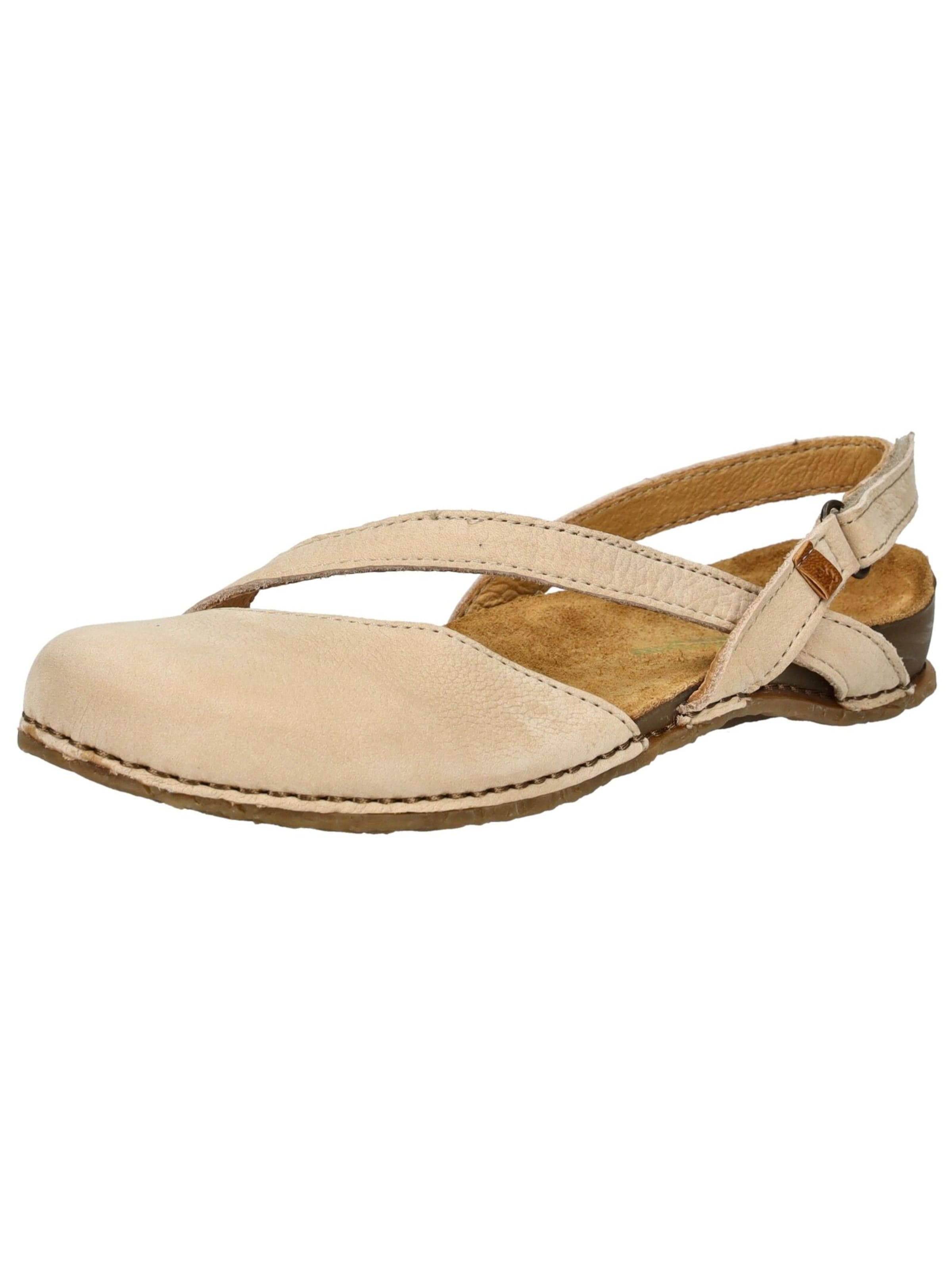 Sandales EL NATURALISTA en beige : devant
