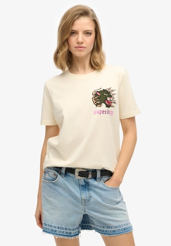 Superdry Shirt in Beige: front