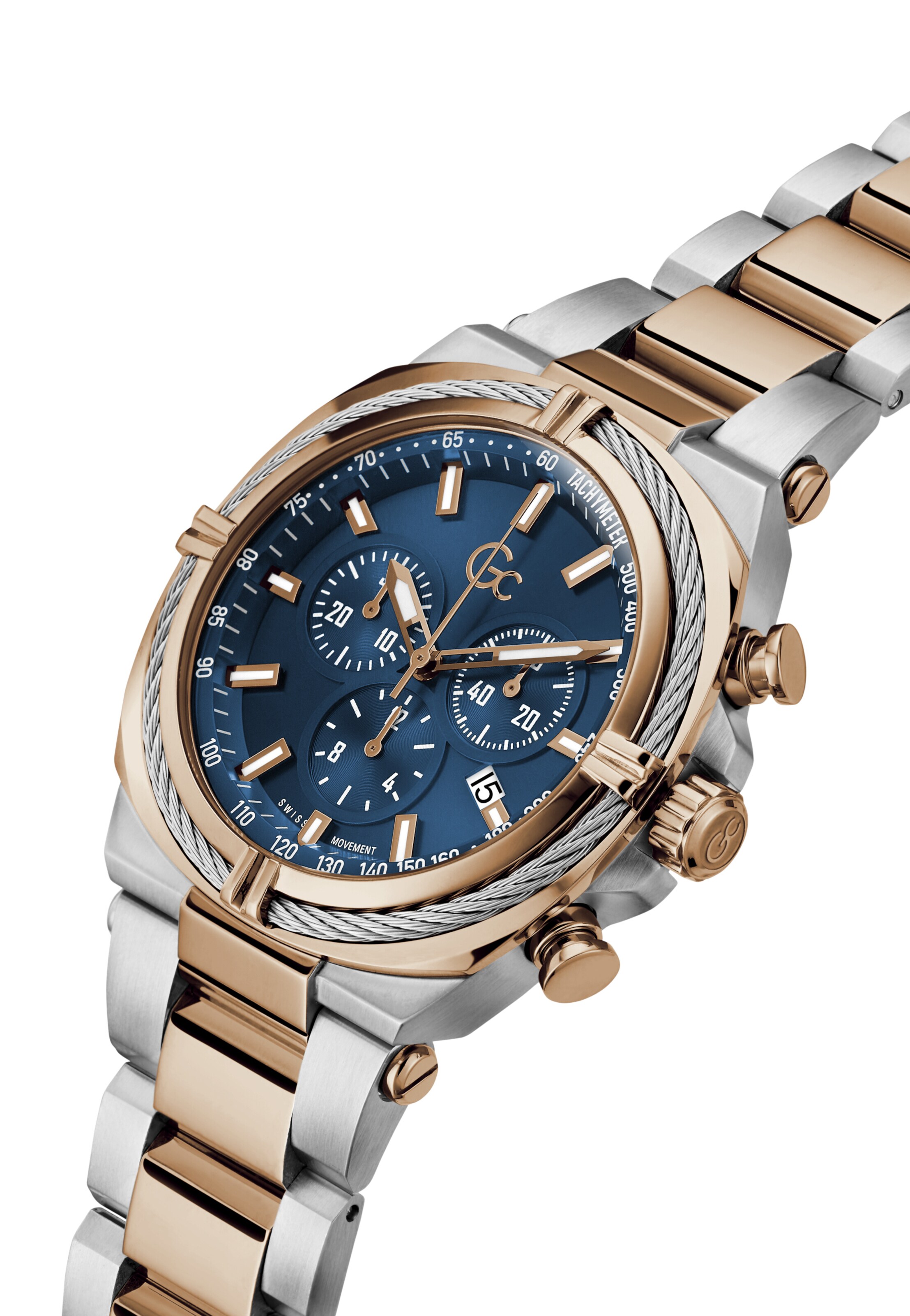 Orologio analogico 'IronClass' di Gc in argento