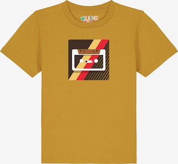 Maglietta 'Kassette' di watabout.kids in giallo: frontale