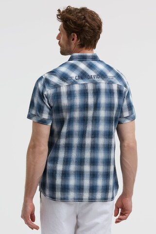 CAMP DAVID Regular fit Button Up Shirt in Blue