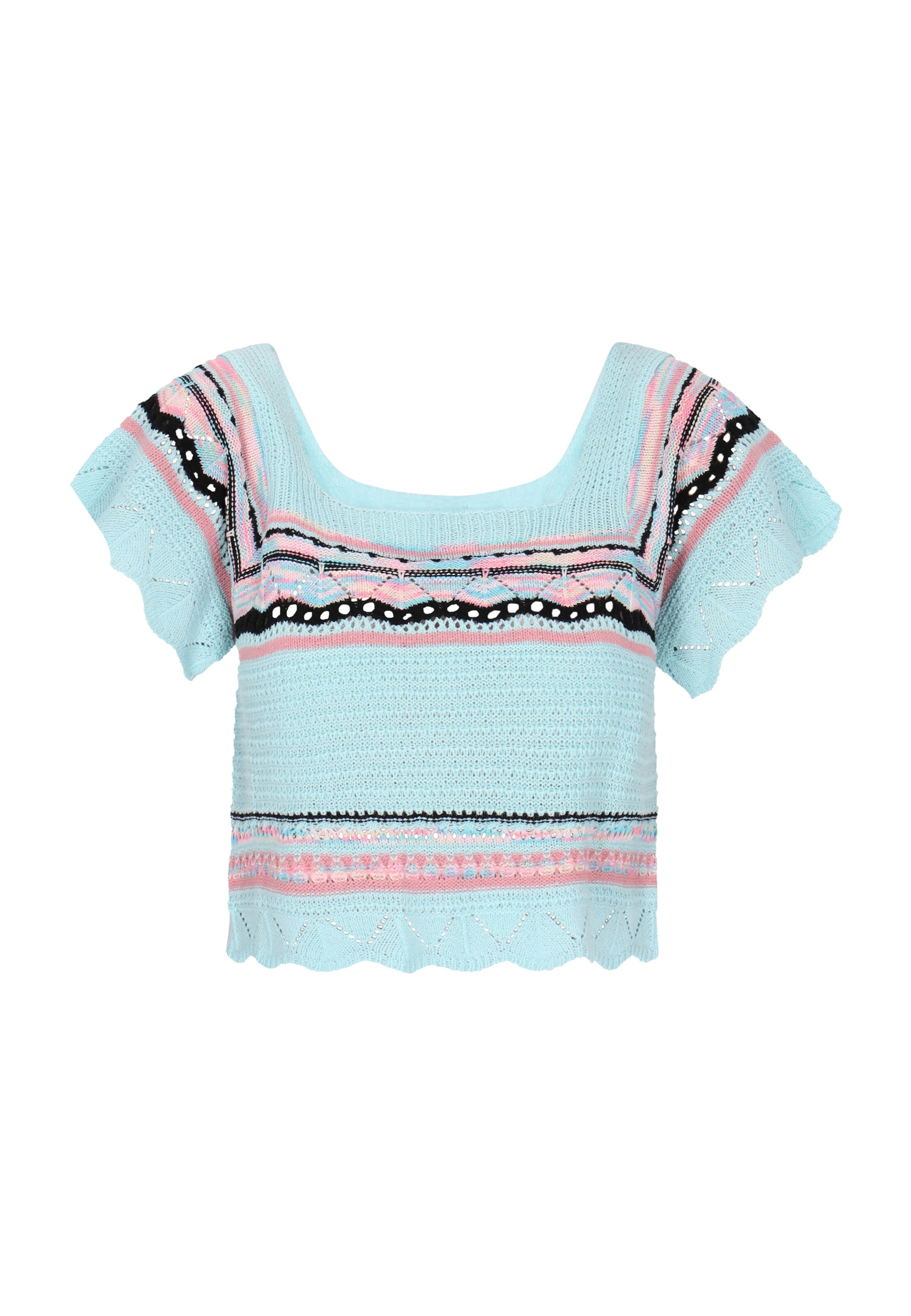 IZIA Pulover 'Boho' | modra barva: sprednja stran