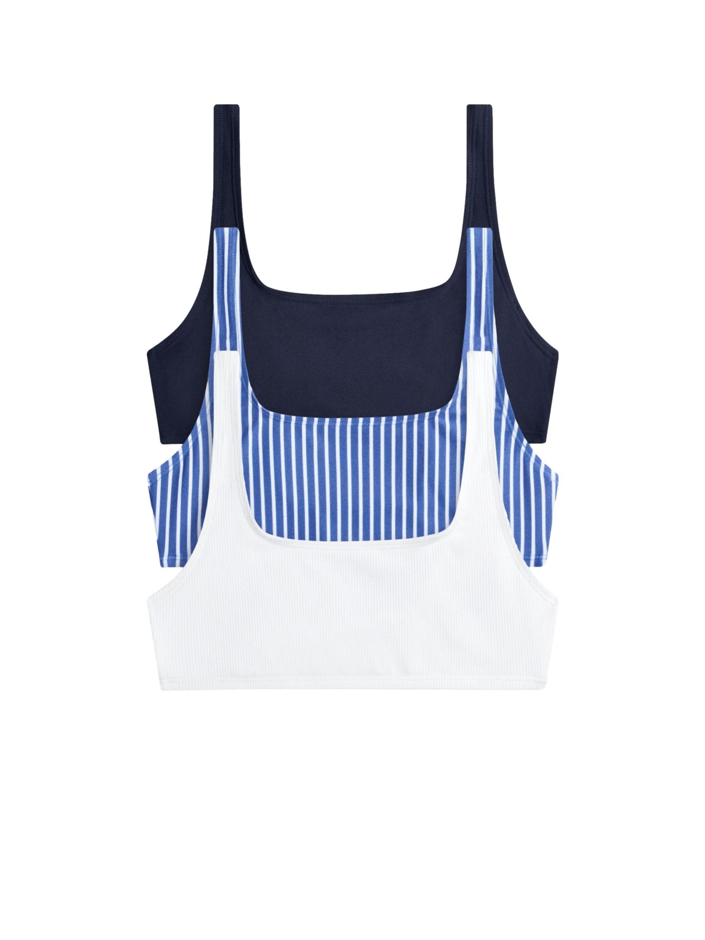 The Set Bustier Bikini zgornji del | modra barva: sprednja stran