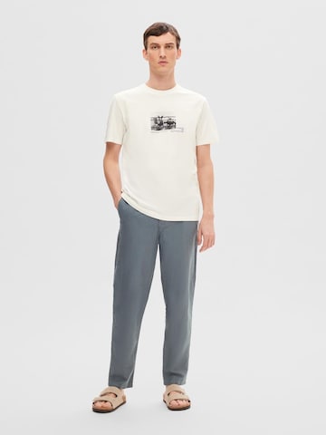 SELECTED HOMMELoosefit Chino hlače - siva boja