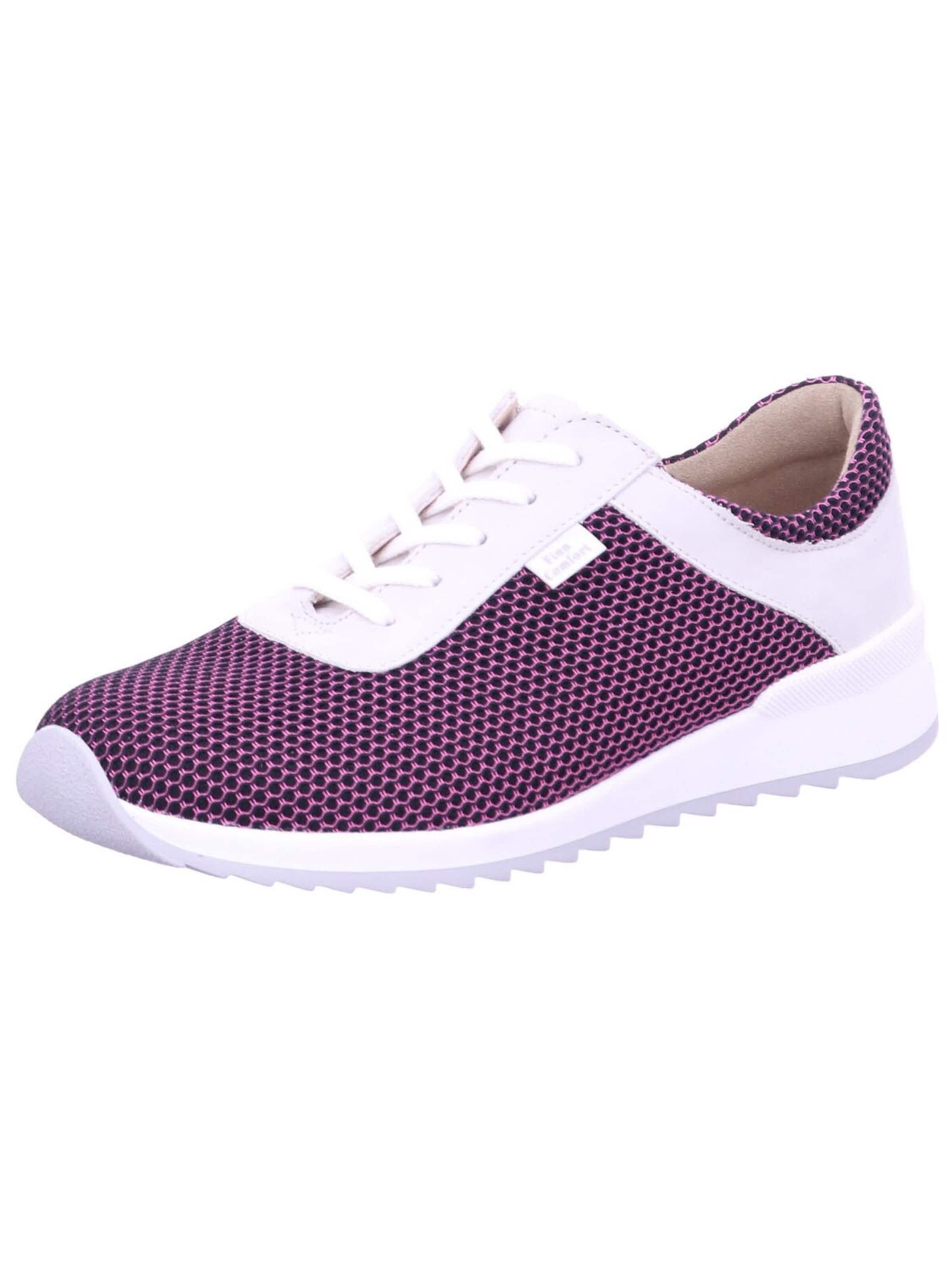 Finn Comfort Låg sneaker 'Sneaker Low Damen 02385 902432 Echtleder in rot' i lila: framsida