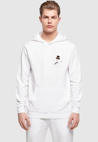 Merchcode Sweatshirt 'Stay Frosty' in Wit: voorkant