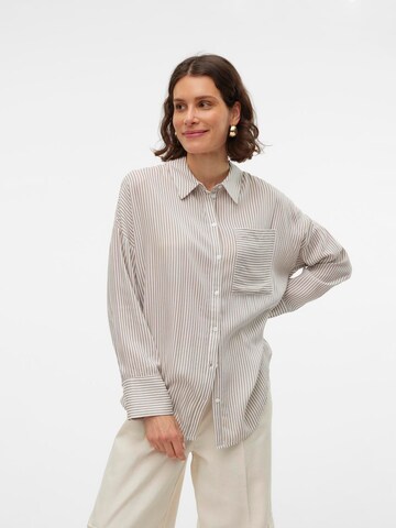 VERO MODA Blus 'VMBUMPY' i beige: framsida