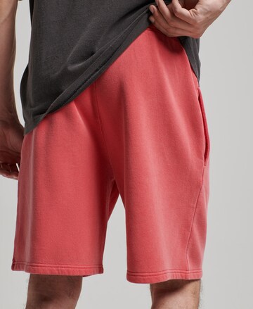 Superdry Regular Broek in Rood