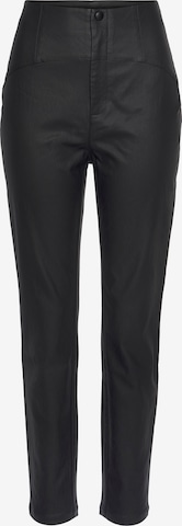 Coupe slim Pantalon LASCANA en noir : devant